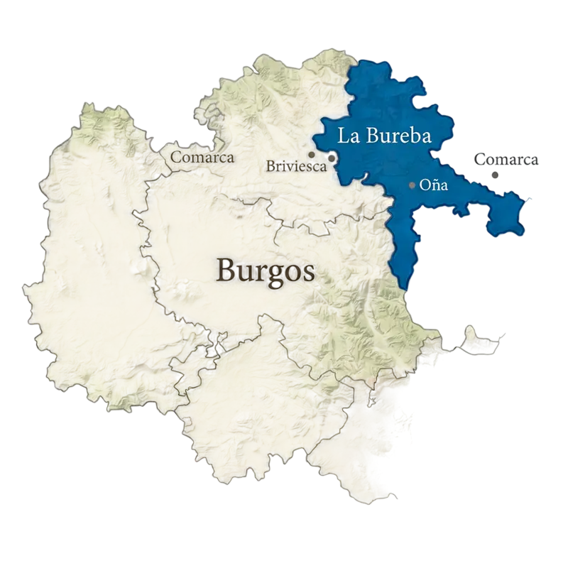 Mapa de La Bureba