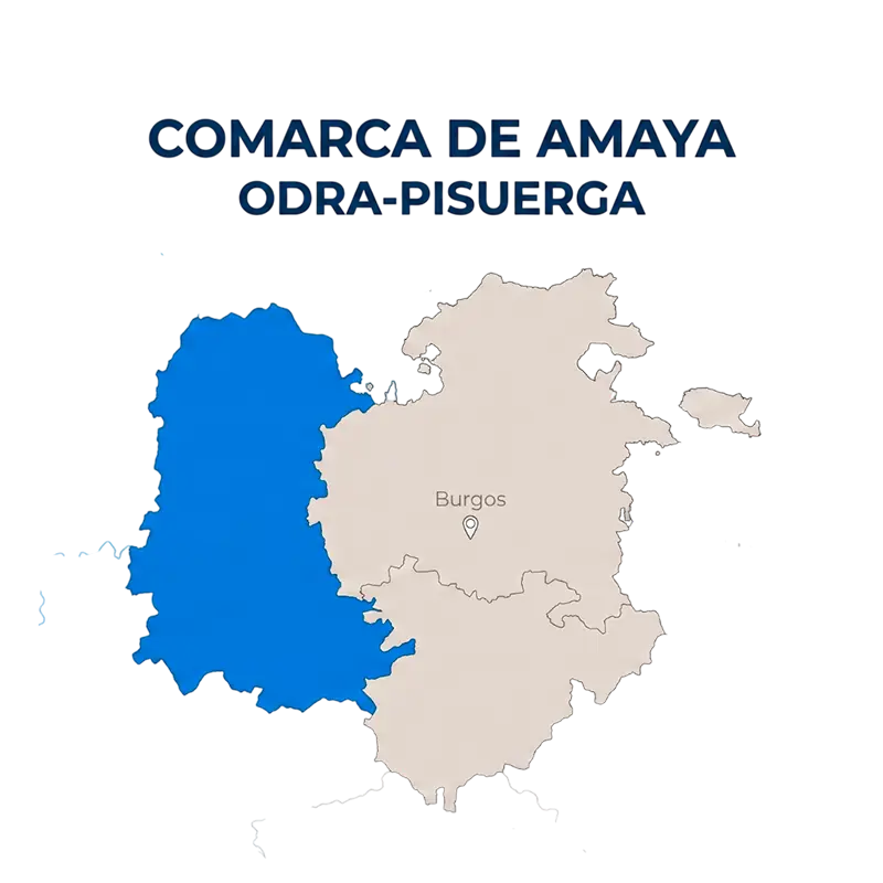 Mapa Comarca de Amaya Burgos