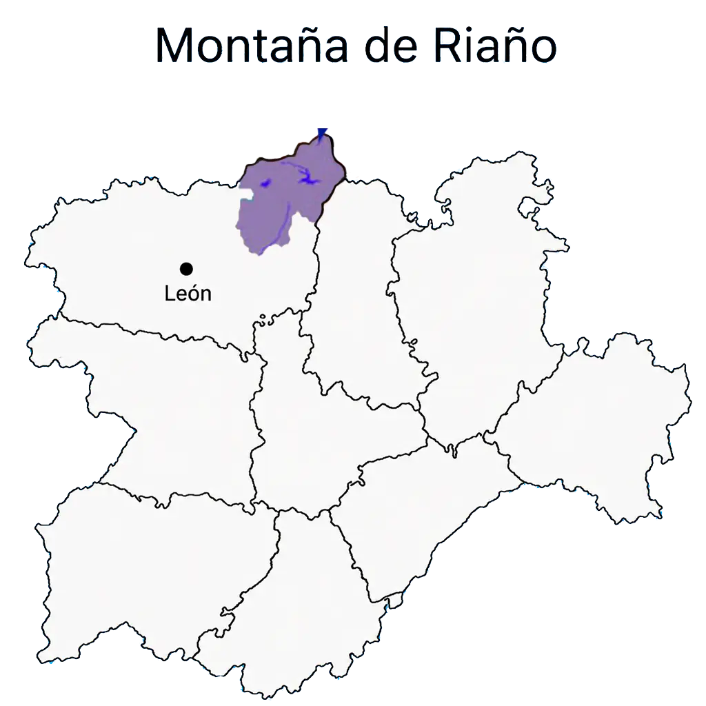 Mapa Comarca Montaña de Riaño