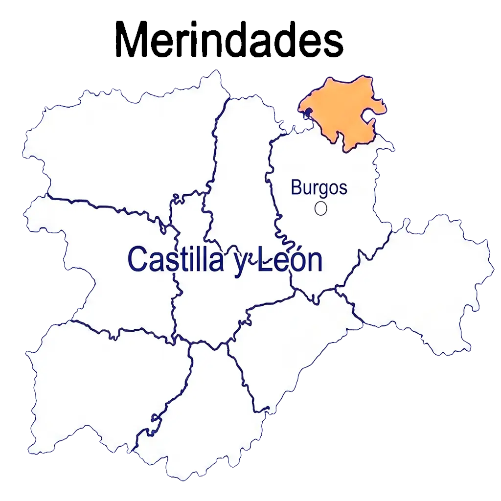 Mapa Comarca Las Merindades Burgos