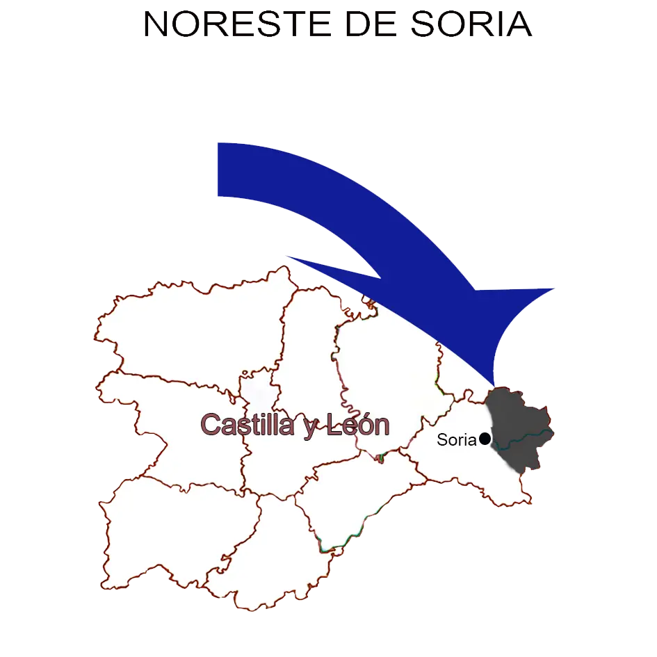 Mapa Comarca Noreste de Soria