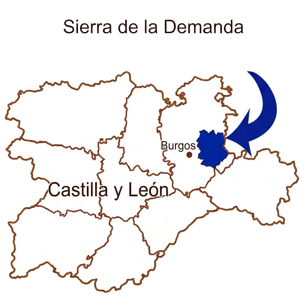 Mapa Comarca Sierra de la Demanda